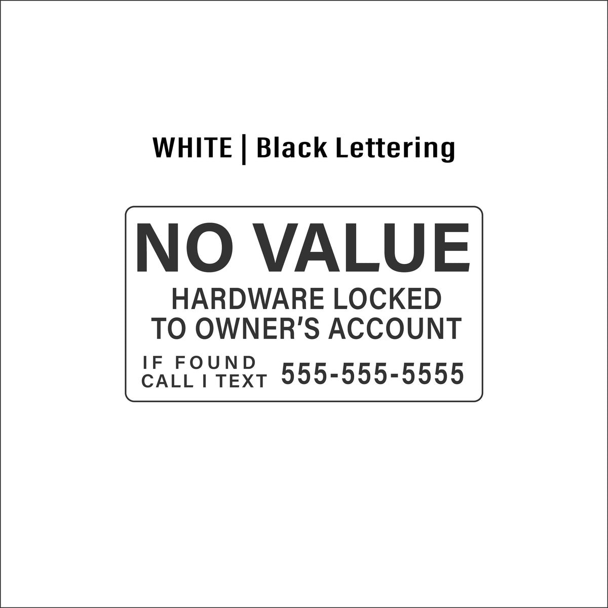 STARLINK Anti-Theft Hard Label